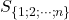 S_{\{1;2;\cdot\cdot\cdot;n\}}